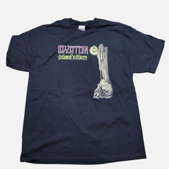 Vintage Deadstock Led Zeppelin Stairway To Heaven Men's Concert T Shirt Size XL - Picture 1 of 3